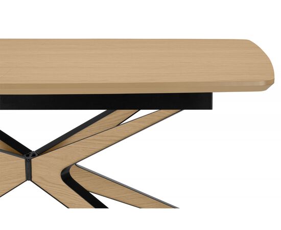 Стол деревянный Roxy 160(220)x90 светлый дуб, изображение 5 | Интернет магазин мебели и декора LifeDekor