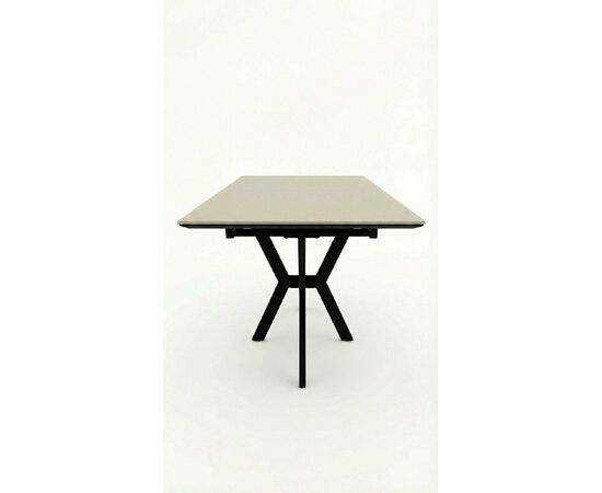 Стол DikLine DI100 Текстиль бежевый/опоры черные (2уп.), изображение 3 | Интернет магазин мебели и декора LifeDekor