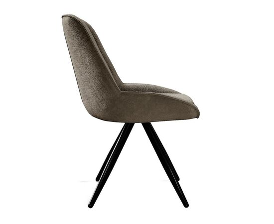 Стул DikLine 504 поворотный BL05 капучино, ножки черные, изображение 2 | Интернет магазин мебели и декора LifeDekor