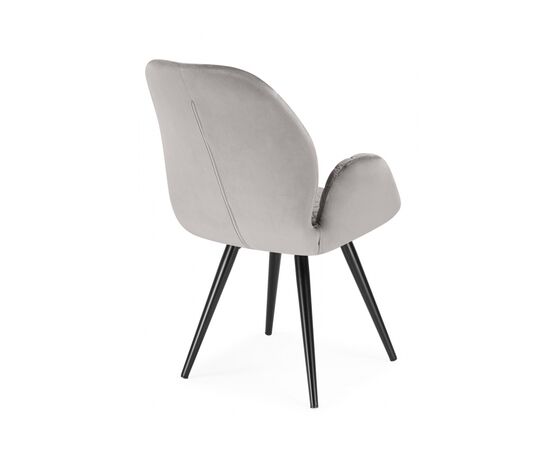 Стул Муат поворотное confetti silver / черный, изображение 4 | Интернет магазин мебели и декора LifeDekor