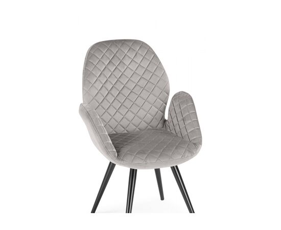 Стул Муат поворотное confetti silver / черный, изображение 5 | Интернет магазин мебели и декора LifeDekor