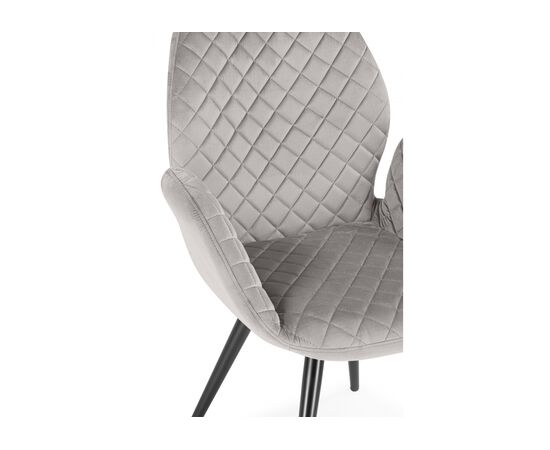 Стул Муат поворотное confetti silver / черный, изображение 6 | Интернет магазин мебели и декора LifeDekor