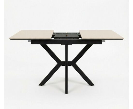 Стол DikLine DI100 Текстиль бежевый/опоры черные (2уп.), изображение 4 | Интернет магазин мебели и декора LifeDekor