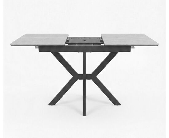 Стол DikLine DI100 Мрамор Кандела cветло-серый/опоры черные (2уп.), изображение 2 | Интернет магазин мебели и декора LifeDekor