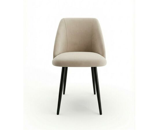 Стул DikLine 335 B03 BEIGE, ножки черные, изображение 4 | Интернет магазин мебели и декора LifeDekor