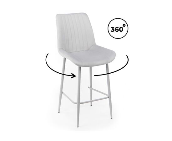 Барный стул Седа 360 светло-серый (zd 960) / серый np | Интернет магазин мебели и декора LifeDekor