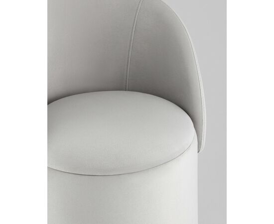 Пуф-трансформер Таунсвилл вращающийся с ящиком велюр светло-серый, изображение 10 | Интернет магазин мебели и декора LifeDekor