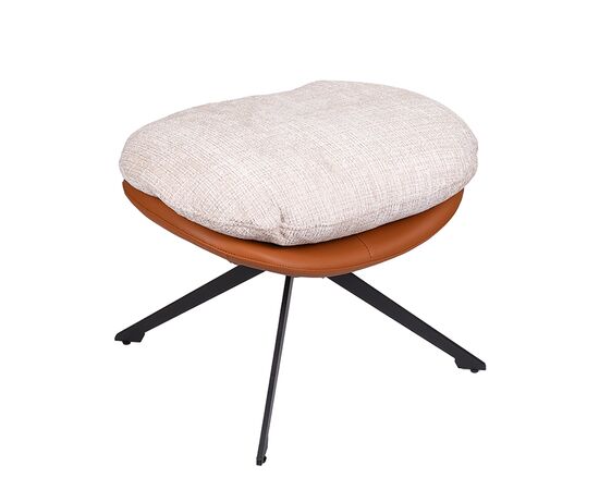 Оттоманка BLISS оранж/серый, экокожа, шенилл, изображение 9 | Интернет магазин мебели и декора LifeDekor