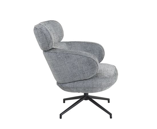 Кресло KING серый, шенилл, изображение 3 | Интернет магазин мебели и декора LifeDekor