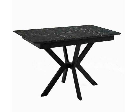 Стол DikLine DI100 Камень Пьетра Гриджиа чёрный/опоры черные (2уп.) | Интернет магазин мебели и декора LifeDekor