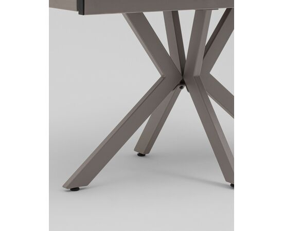 Стол Marmer 120-180/80/76 см подстолье металл капучино, изображение 9 | Интернет магазин мебели и декора LifeDekor