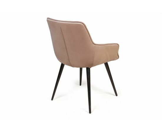 Стул Capri  поворотный 360 градусов, бархат бежевый 5 / опора конус, изображение 6 | Интернет магазин мебели и декора LifeDekor