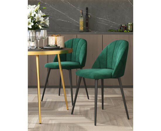 Стул Логан SN велюр зелёный, изображение 3 | Интернет магазин мебели и декора LifeDekor