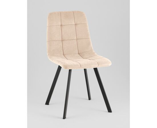 Стул Одди Original Square велюр бежевый, изображение 2 | Интернет магазин мебели и декора LifeDekor