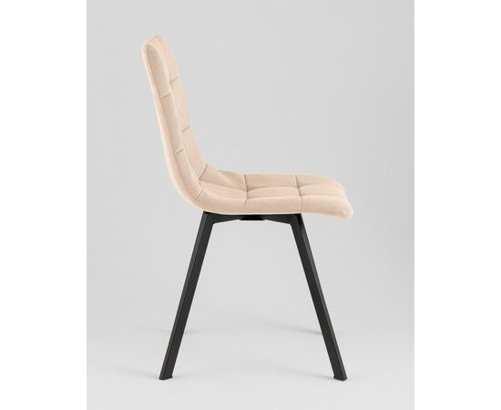 Стул Одди Original Square велюр бежевый, изображение 4 | Интернет магазин мебели и декора LifeDekor