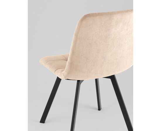 Стул Одди Original Square велюр бежевый, изображение 7 | Интернет магазин мебели и декора LifeDekor