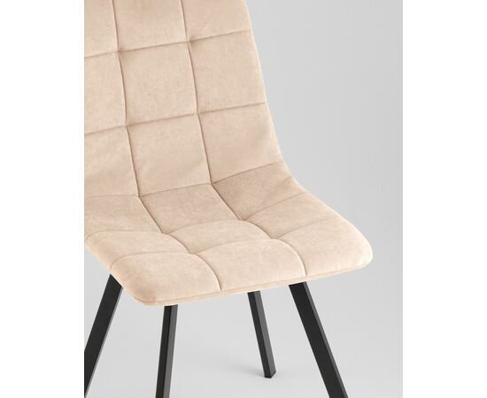 Стул Одди Original Square велюр бежевый, изображение 8 | Интернет магазин мебели и декора LifeDekor
