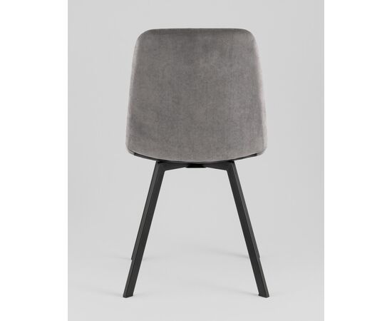 Стул Одди Original Square велюр серый, изображение 5 | Интернет магазин мебели и декора LifeDekor