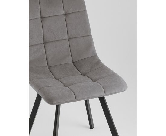 Стул Одди Original Square велюр серый, изображение 8 | Интернет магазин мебели и декора LifeDekor