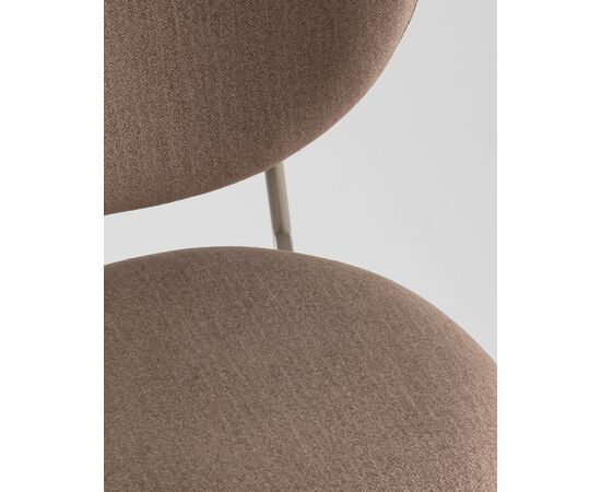 Стул Rina велюр коричневый каркас бежево-серый, изображение 9 | Интернет магазин мебели и декора LifeDekor