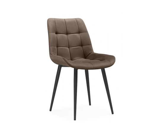 Стул на металлокаркасе Челси К коричневый (zd 233) / черный np | Интернет магазин мебели и декора LifeDekor