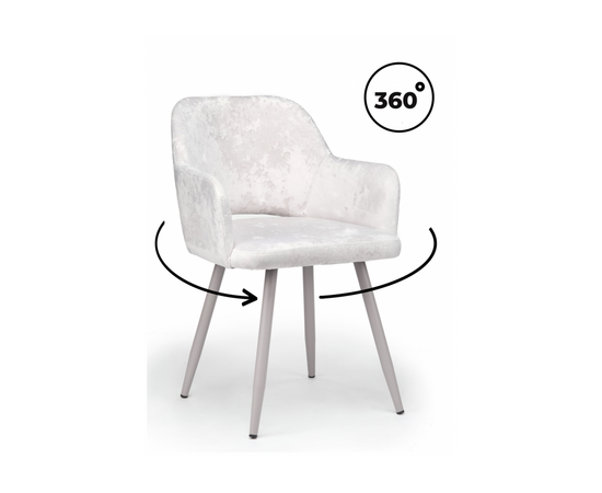 Стул на металлокаркасе Эолин 360 светло-бежевый (simple 011) / серый | Интернет магазин мебели и декора LifeDekor