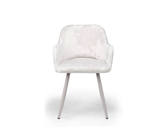 Стул на металлокаркасе Эолин светло-бежевый (simple 011) / серый, изображение 2 | Интернет магазин мебели и декора LifeDekor