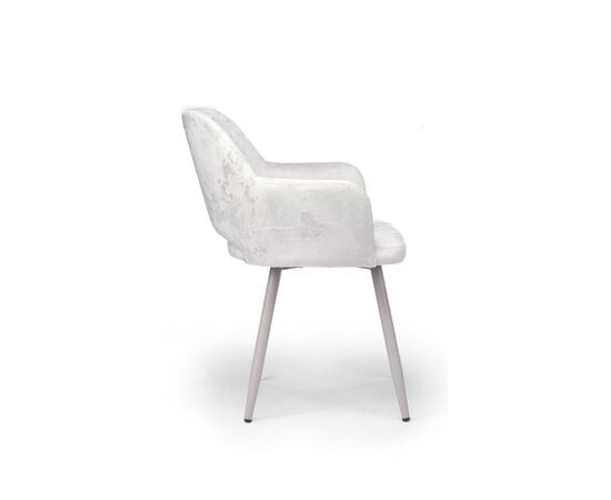 Стул на металлокаркасе Эолин светло-бежевый (simple 011) / серый, изображение 3 | Интернет магазин мебели и декора LifeDekor