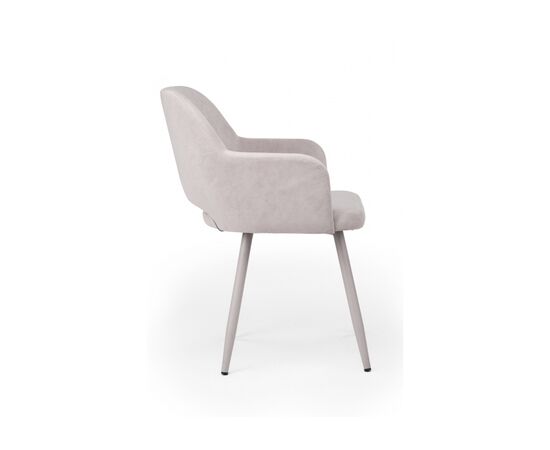 Стул на металлокаркасе Эолин светло-серый (glory 36) / серый, изображение 3 | Интернет магазин мебели и декора LifeDekor