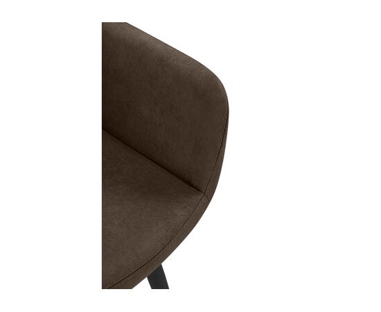 Стул на металлокаркасе Флюид коричневый (glory 08) / черный, изображение 7 | Интернет магазин мебели и декора LifeDekor