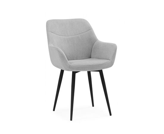 Стул на металлокаркасе Флюид светло-серый (zd 960) / черный | Интернет магазин мебели и декора LifeDekor