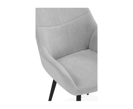 Стул на металлокаркасе Флюид светло-серый (zd 960) / черный, изображение 6 | Интернет магазин мебели и декора LifeDekor