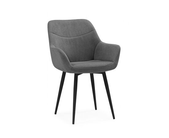 Стул на металлокаркасе Флюид темно-серый (zd 995) / черный | Интернет магазин мебели и декора LifeDekor