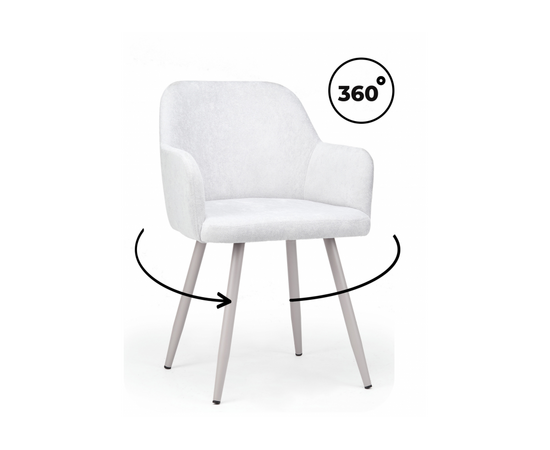 Стул на металлокаркасе Инфини 360 светло-серый (ocean 021) / серый | Интернет магазин мебели и декора LifeDekor