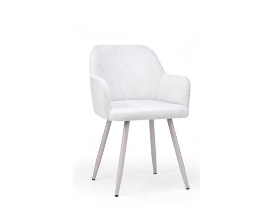 Стул на металлокаркасе Инфини светло-серый (ocean 021) / серый | Интернет магазин мебели и декора LifeDekor