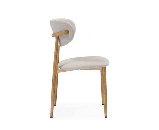 Стул на металлокаркасе Lisbon бежевый / цвет дерева, изображение 2 | Интернет магазин мебели и декора LifeDekor