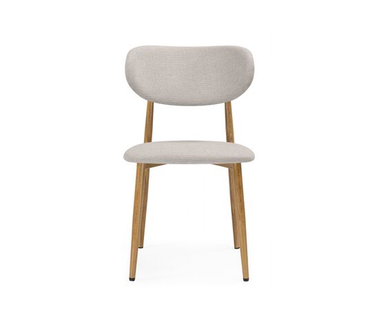 Стул на металлокаркасе Lisbon бежевый / цвет дерева, изображение 3 | Интернет магазин мебели и декора LifeDekor