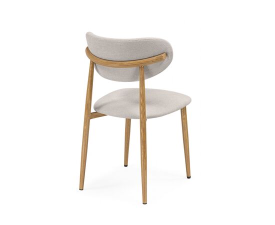 Стул на металлокаркасе Lisbon бежевый / цвет дерева, изображение 4 | Интернет магазин мебели и декора LifeDekor