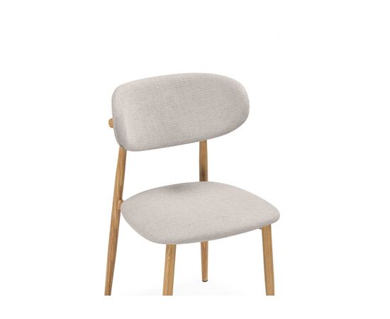 Стул на металлокаркасе Lisbon бежевый / цвет дерева, изображение 5 | Интернет магазин мебели и декора LifeDekor