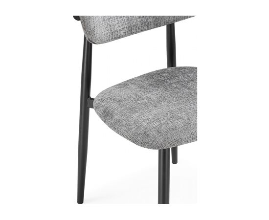 Стул на металлокаркасе Lisbon серый / черный, изображение 6 | Интернет магазин мебели и декора LifeDekor