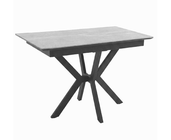 Стол DikLine DI100 Мрамор Кандела cветло-серый/опоры черные (2уп.) | Интернет магазин мебели и декора LifeDekor