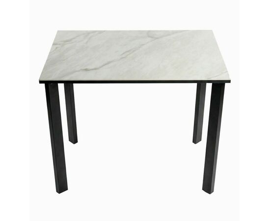 Стол DikLine SKT90 Керамика YB8020125BG ONYX/подстолье черное/опоры черные, изображение 3 | Интернет магазин мебели и декора LifeDekor