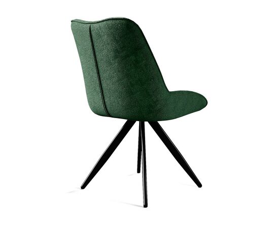 Стул DikLine 504 поворотный BL10 зеленый, ножки черные, изображение 3 | Интернет магазин мебели и декора LifeDekor