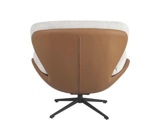 Кресло BLISS оранж/серый, экокожа, шенилл, изображение 6 | Интернет магазин мебели и декора LifeDekor