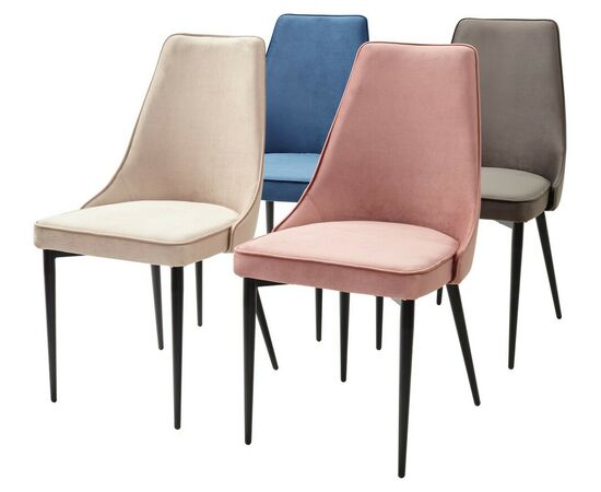 Стул NEPAL-P СИНИЙ #29, велюр/ черный каркас М-City, изображение 5 | Интернет магазин мебели и декора LifeDekor