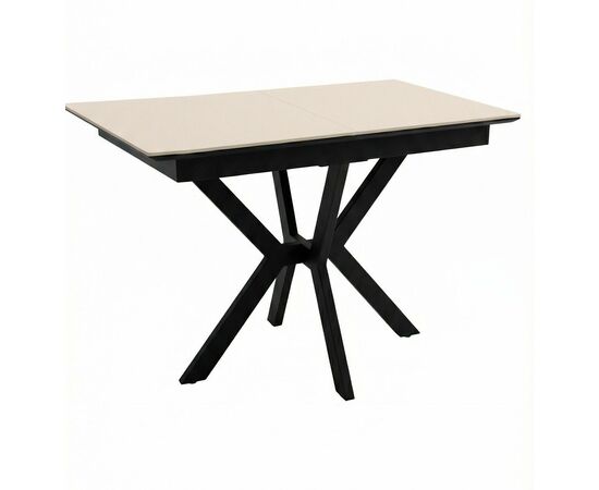 Стол DikLine DI100 Текстиль бежевый/опоры черные (2уп.) | Интернет магазин мебели и декора LifeDekor