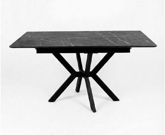 Стол DikLine DI100 Камень Пьетра Гриджиа чёрный/опоры черные (2уп.), изображение 4 | Интернет магазин мебели и декора LifeDekor