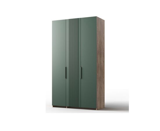 Шкаф «Герта» 3д КМК 0979.4, дуб канзас/зеленый матовый | Интернет магазин мебели и декора LifeDekor