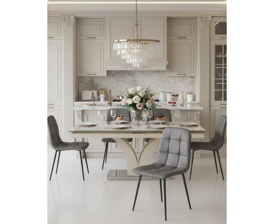 Стул Одди NEW экокожа серый, изображение 3 | Интернет магазин мебели и декора LifeDekor