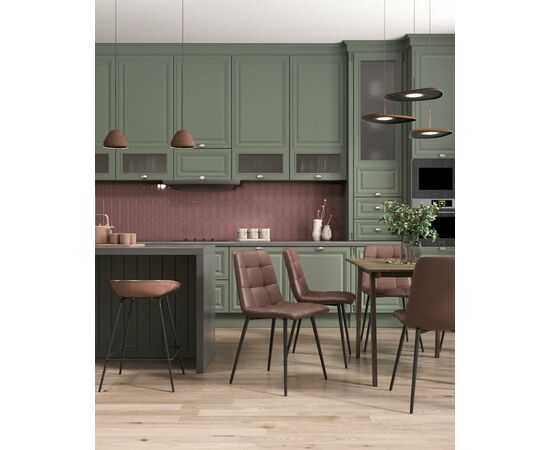 Стул Одди NEW экокожа шоколадный, изображение 3 | Интернет магазин мебели и декора LifeDekor